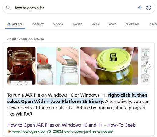 Google-Suche: "how to open a jar"