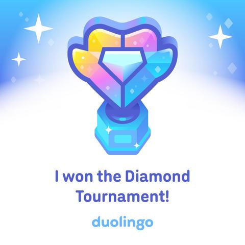 I won the tournament